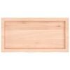 vidaXL Bathroom Countertop 31.5 x 15.7 x (0.8-1.6) " Untreated Solid Wood