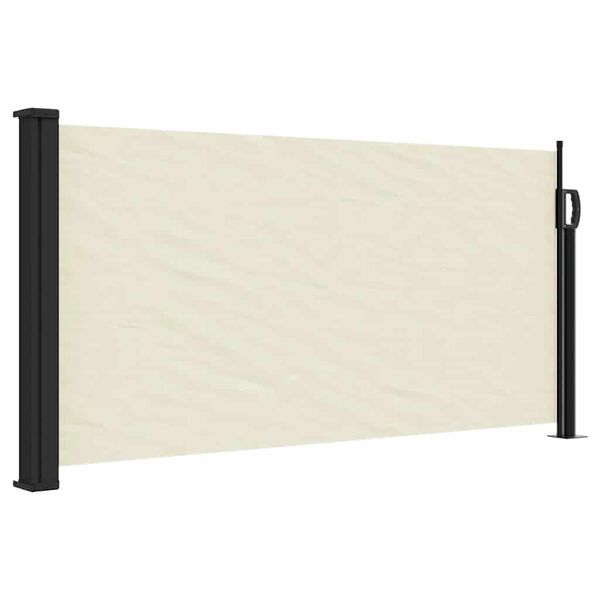 vidaXL Retractable Side Awning Cream