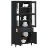 vidaXL Highboard Black