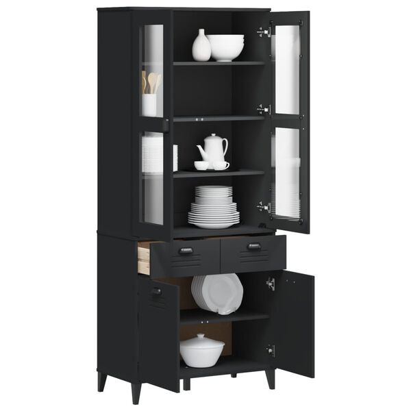 vidaXL Highboard Black