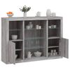 vidaXL Sideboards with LED Lights 3 pcs Gray Sonoma Engineered Wood