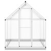 vidaXL Greenhouse Silver and transparent