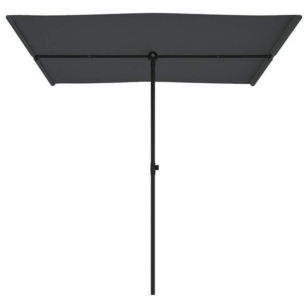 vidaXL Garden Parasol Anthracite Polyester Medium Height-Adjustable
