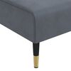 vidaXL L-shaped Sofa Bed Dark Grey Velvet (100% polyester), plywood, metal
