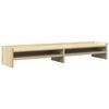 vidaXL Monitor Stand Sonoma Oak 39.4x9.4x6.3" Engineered Wood
