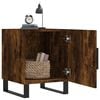 vidaXL Nightstand Smoked Oak Engineered Wood 15.7x15.7x19.7 in
