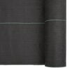 vidaXL Weed Membrane Black Polypropylene 4.9 x 82.0 ft