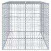 vidaXL Gabion Basket Silver Galvanized iron 78.7x39.4x39.4 in