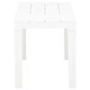 vidaXL Garden Bench Set of 2 White Plastic Medium Lightweight