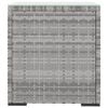 vidaXL Side Table Grey Poly Rattan, Tempered Glass Small Durable