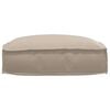 vidaXL Cushion Taupe 19.69 x 19.69 x 4.72 in Oxford Fabric