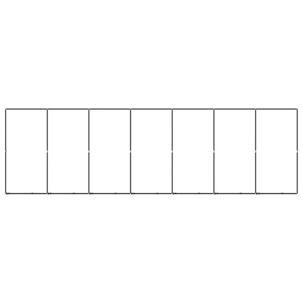 vidaXL Dog Kennel Black Powder-coated steel 12.9 sq ft Locks