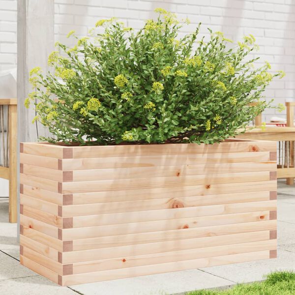vidaXL Patio Planter 35.4x15.7x17.9" Solid Wood Pine