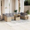 vidaXL Garden Sofa Set Beige