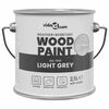 vidaXL Wood Paint Grey 6.50 x 6.50 x 6.26 in Wall Print