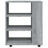 vidaXL Rolling Cabinet Grey Sonoma Engineered wood Medium Rollable