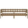 vidaXL Day Bed Honey Brown Solid Pine Wood Single