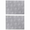 vidaXL Stair Tread Rectangular 2 pcs Silver 15.75 x 11.81 in Aluminium