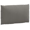 vidaXL Pallet Cushion Melange dark gray 100% polyester One Size