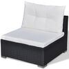 vidaXL Lounge Set Black