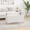 vidaXL Coffee Table White Engineered wood Standard Adjustable Armrests