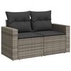 vidaXL Garden Sofa Set Grey, Dark Grey
