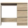 vidaXL Desk Sonoma oak Engineered wood Compact Computer Desk