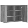 vidaXL Wall Cabinet Gray Sonoma Engineered Wood Medium Wall Cabinet