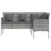 vidaXL Couch Sofa Grey