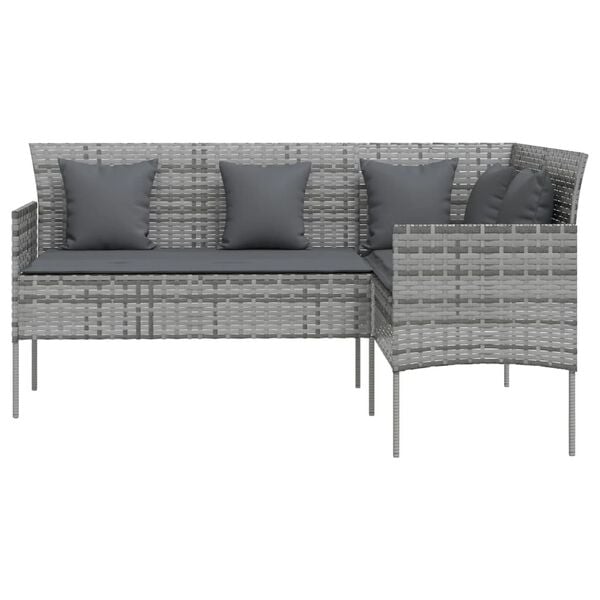 vidaXL Couch Sofa Grey