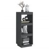 vidaXL Book Cabinet Gray Solid Pine Wood Medium Book Cabinet
