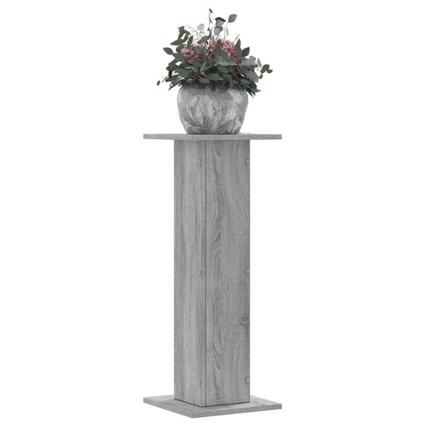 vidaXL Plant Stand Grey Sonoma Engineered wood Large Plant Stand
