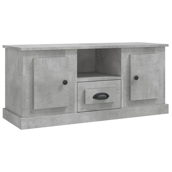 vidaXL TV Cabinet Concrete grey Engineered wood 39.4 in TV Cabinet