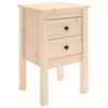 vidaXL Bedside Cabinet Pine Solid Pine Wood Medium Bedside Cabinet