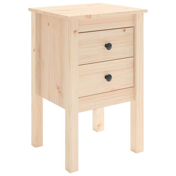vidaXL Bedside Cabinet Pine Solid Pine Wood Medium Bedside Cabinet