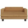 vidaXL Kids Sofa Brown Velvet (100% polyester), solid pine wood, foam Mini