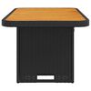 vidaXL Garden Table Black and Brown