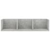 vidaXL Wall Shelf Concrete grey Engineered wood Medium Wall mounting