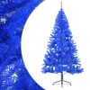 vidaXL Christmas Tree Blue PVC, steel 70.9 inches tall Decorative Inlays