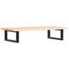 vidaXL Basin Shelf Wall Mounted Steel and Solid Wood Oak