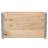 vidaXL Pallet Collars 3 pcs 39.4x39.4" Solid Wood Pine