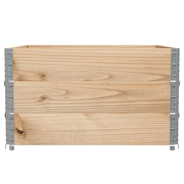 vidaXL Pallet Collars 3 pcs 39.4x39.4" Solid Wood Pine