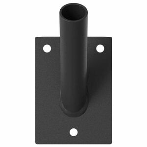 vidaXL Flag Pole Holder Black 10.5 x 7.5 cm Steel