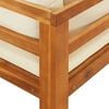 vidaXL Garden Lounge Set Cream white Solid acacia wood Medium Modular