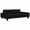 vidaXL Kids Sofa Black Solid pine wood frame, polyester fabric, foam filling