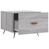 vidaXL Coffee Table Grey Sonoma Engineered wood, Iron Compact