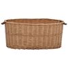 vidaXL Firewood Basket with Carrying Handles 30.7"x21.3"x13.4" Natural Willow
