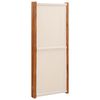 vidaXL 4-Panel Room Divider Cream White 110.2"x70.9"