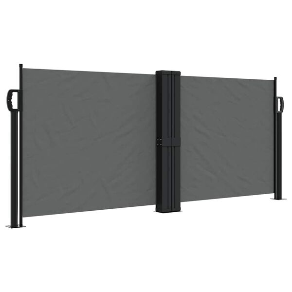 vidaXL Retractable Side Awning Anthracite