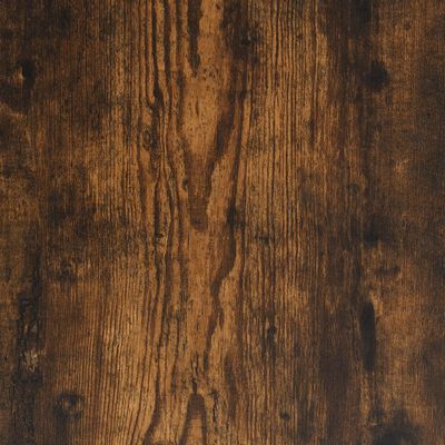 vidaXL Shoe Bench Smoked Oak 27.6"x16.7"x19.7" Engineered Wood